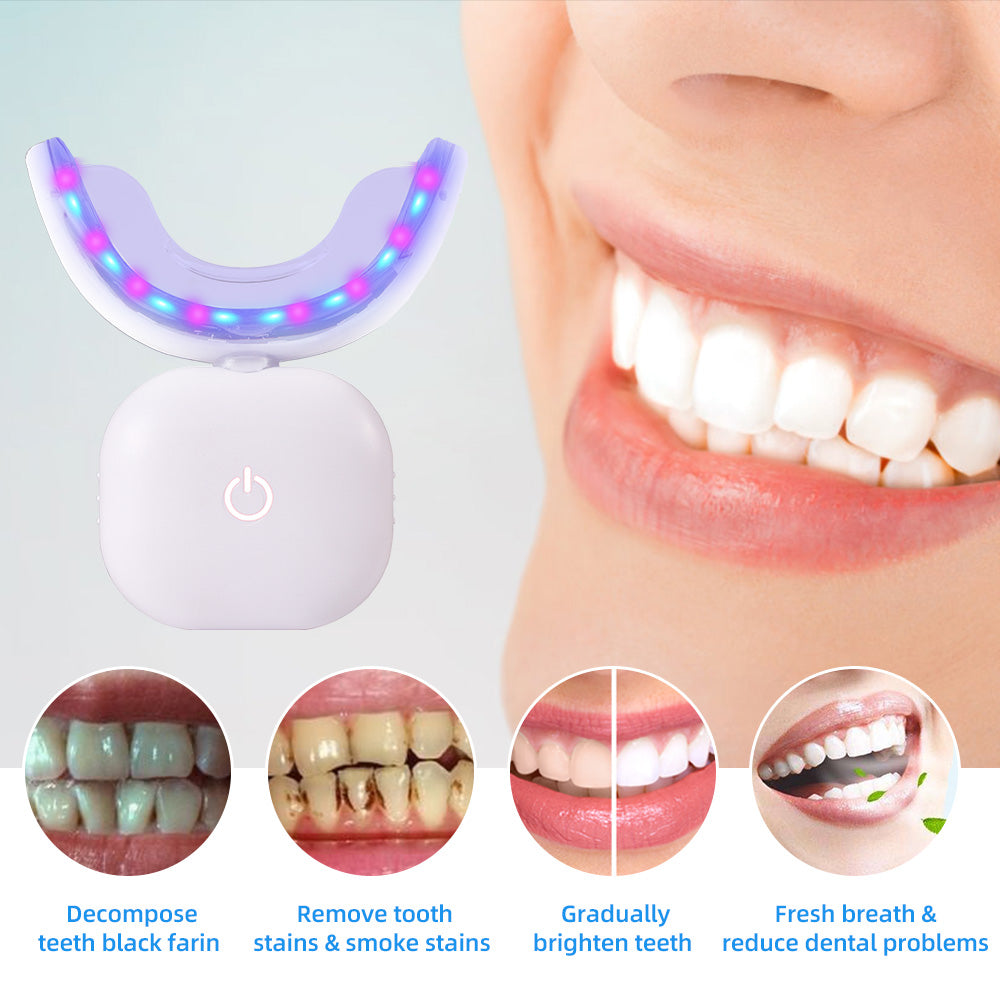 USB Rechargeable LED Teeth Whitening Kit with Touch Screen (32 LEDs)