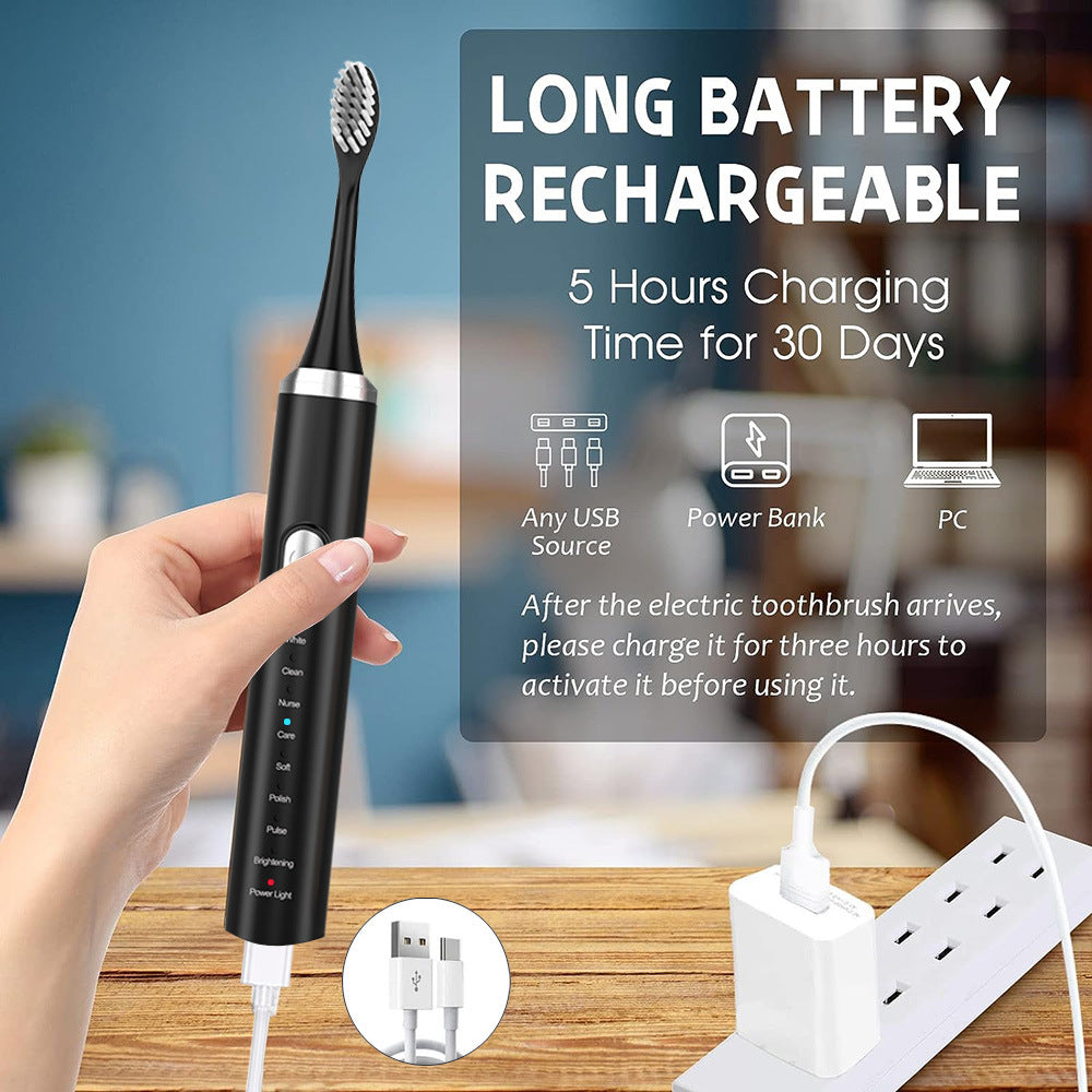 8-Mode Electric Toothbrush (Rechargeable)