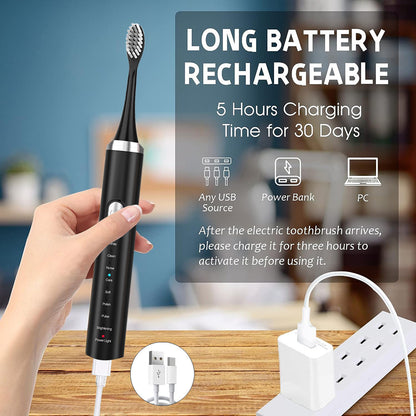 8-Mode Electric Toothbrush (Rechargeable)