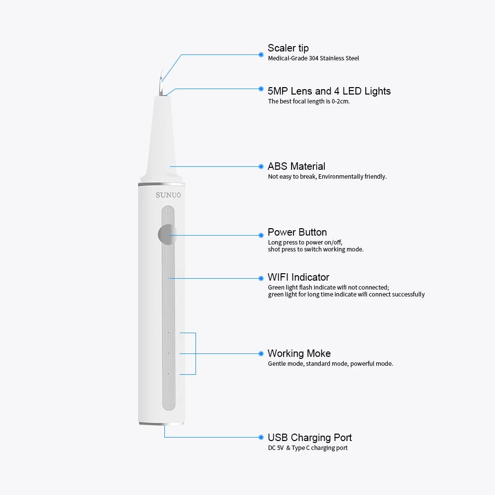 Visual Ultrasonic Teeth Cleaner