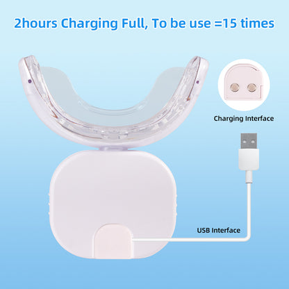USB Rechargeable LED Teeth Whitening Kit with Touch Screen (32 LEDs)