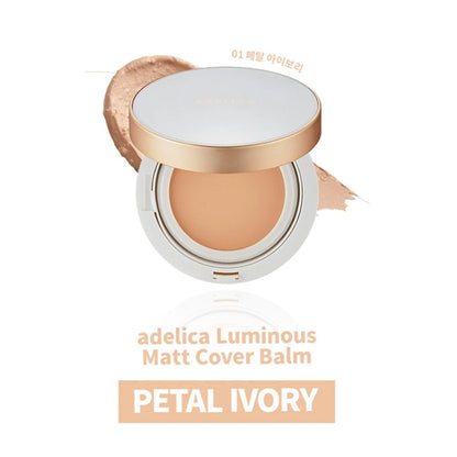 Adelica Luminous Matt Cover Balm 02 Rose Vanila (Refill)